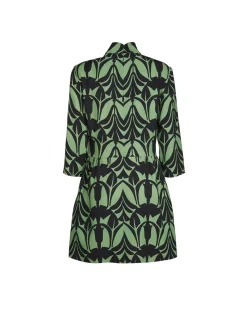 Juliet DressPapyrus Green in Sablé Satin