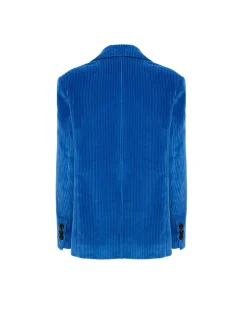 Kelly JacketSolid Light Blue in Velvet Corduroy