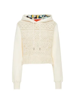 La Scala HoodiePlaza Cream in Macramé