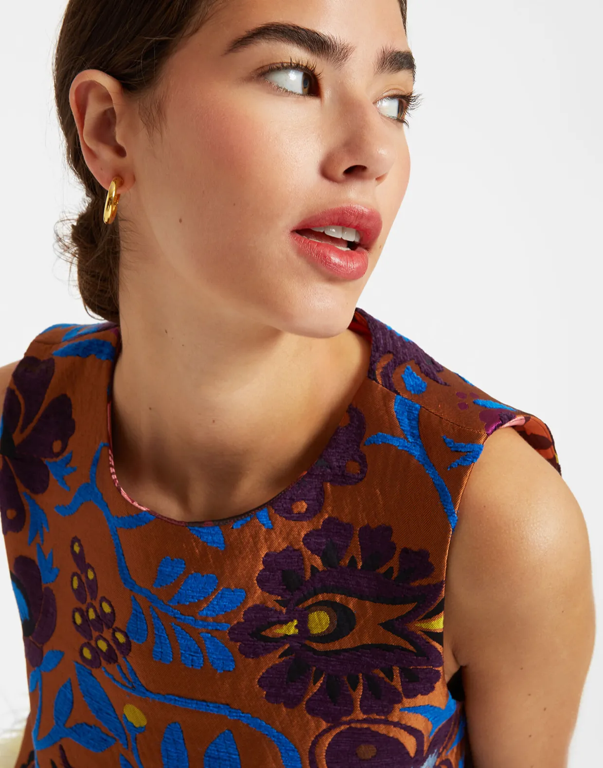 La Scala Top (With Feathers)Jacquard Selva in Jacquard