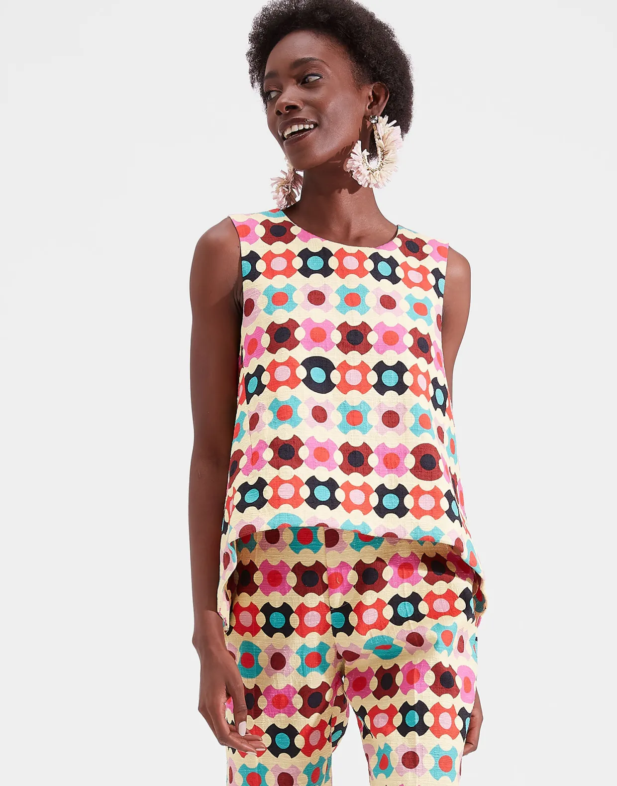 La Scala TopGroovy Dot Giallo in Shot Cotton