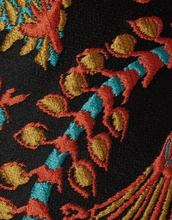 La Scala TopSicomore Black in Jacquard With Feathers