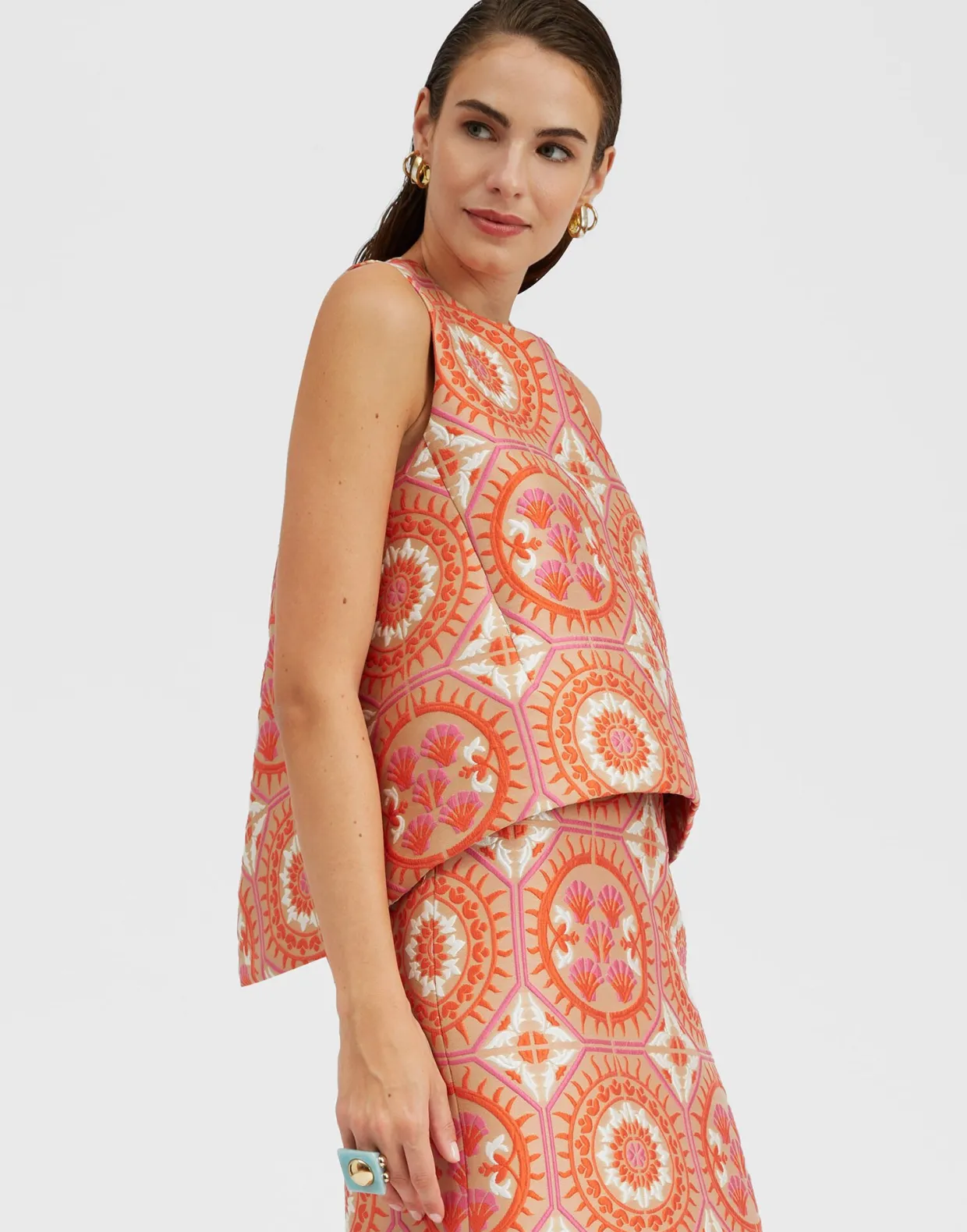 La Scala TopSun Orange in Jacquard