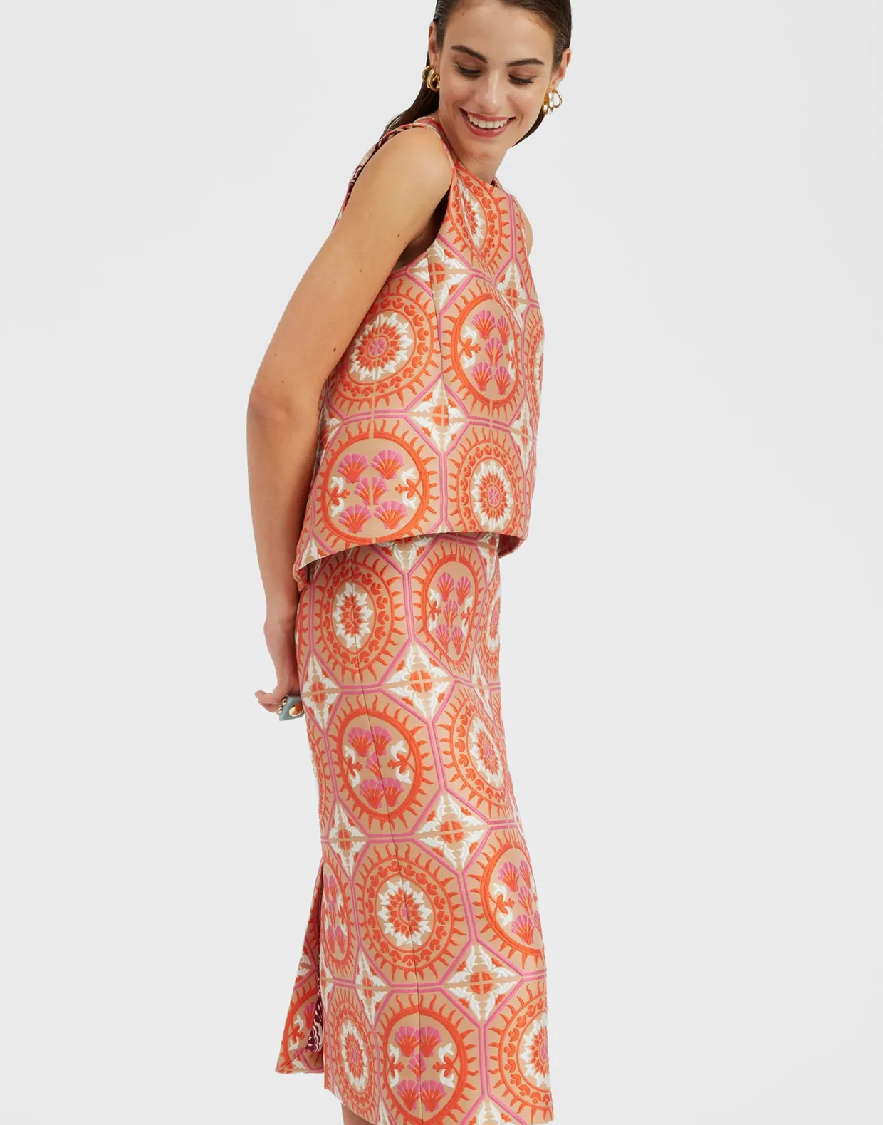 La Scala TopSun Orange in Jacquard