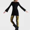 Lacey Mini Supreme Swing DressSolid Black in Embroidered Cotton