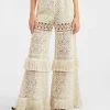 Lacey Palazzo PantsPlaza Cream in Macram&eacute;