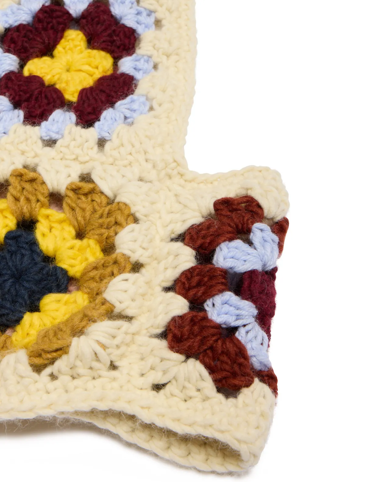 Lacey SnoodFlower Tile Ivory in Wool Crochet
