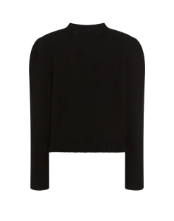 Lampone SweaterBlack in Wool Embroidered