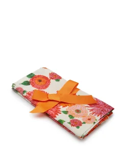 Large Napkins Set Of 2Bright Blooms Small in Linen