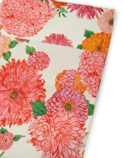 Large Napkins Set Of 2Bright Blooms Small in Linen