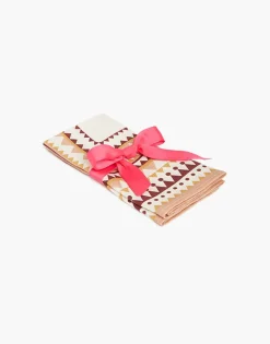 Large Napkins Set Of 2Doric Plac&eacute;e Pink in Linen