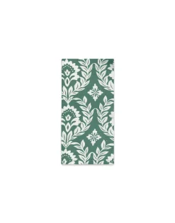 Large Napkins Set Of 2Green Garland in Linen