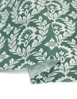 Large Napkins Set Of 2Green Garland in Linen