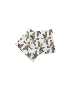 Large Napkins Set Of 2Palms in Linen