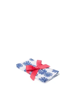 Large Napkins Set Of 2Pineapple Blu in Linen