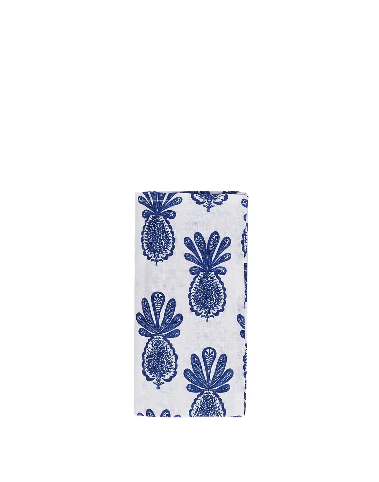 Large Napkins Set Of 2Pineapple Blu in Linen