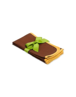Large Napkins Set Of 2Rainbow Chocolate in Linen
