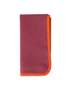 Large Napkins Set Of 2Rainbow Raspberry in Linen