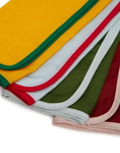 Large Napkins Set Of 4Rainbow Mix in Linen