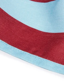 Large Napkins Set of 6Riga Bordeaux - Azzurro in Linen