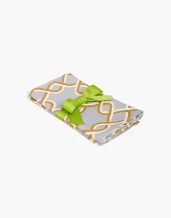 Large Napkins Set Of 2Tackle Turquoise in Linen