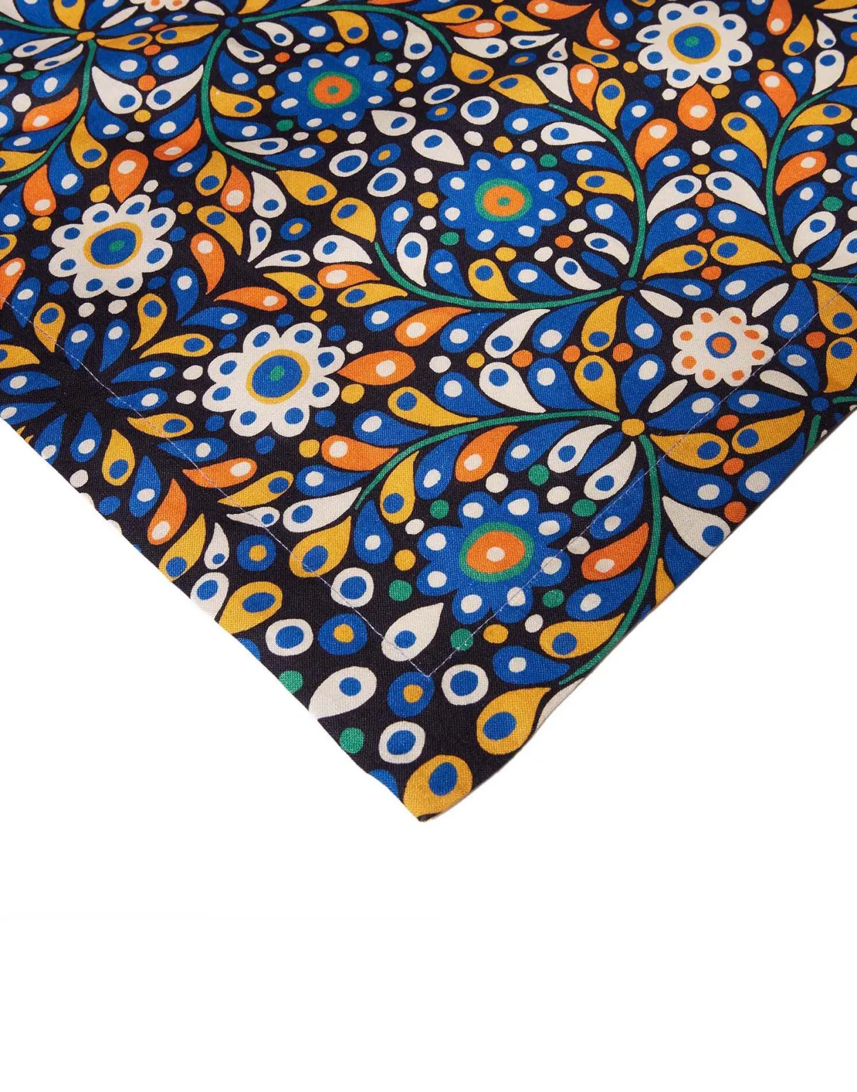Large RunnerConfetti Blu in Linen