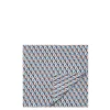 Large Tablecloth (180x350)Cubi Blu in Linen
