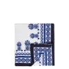 Large TableclothBig Pineapple Blu (Plac&eacute;e) in Linen
