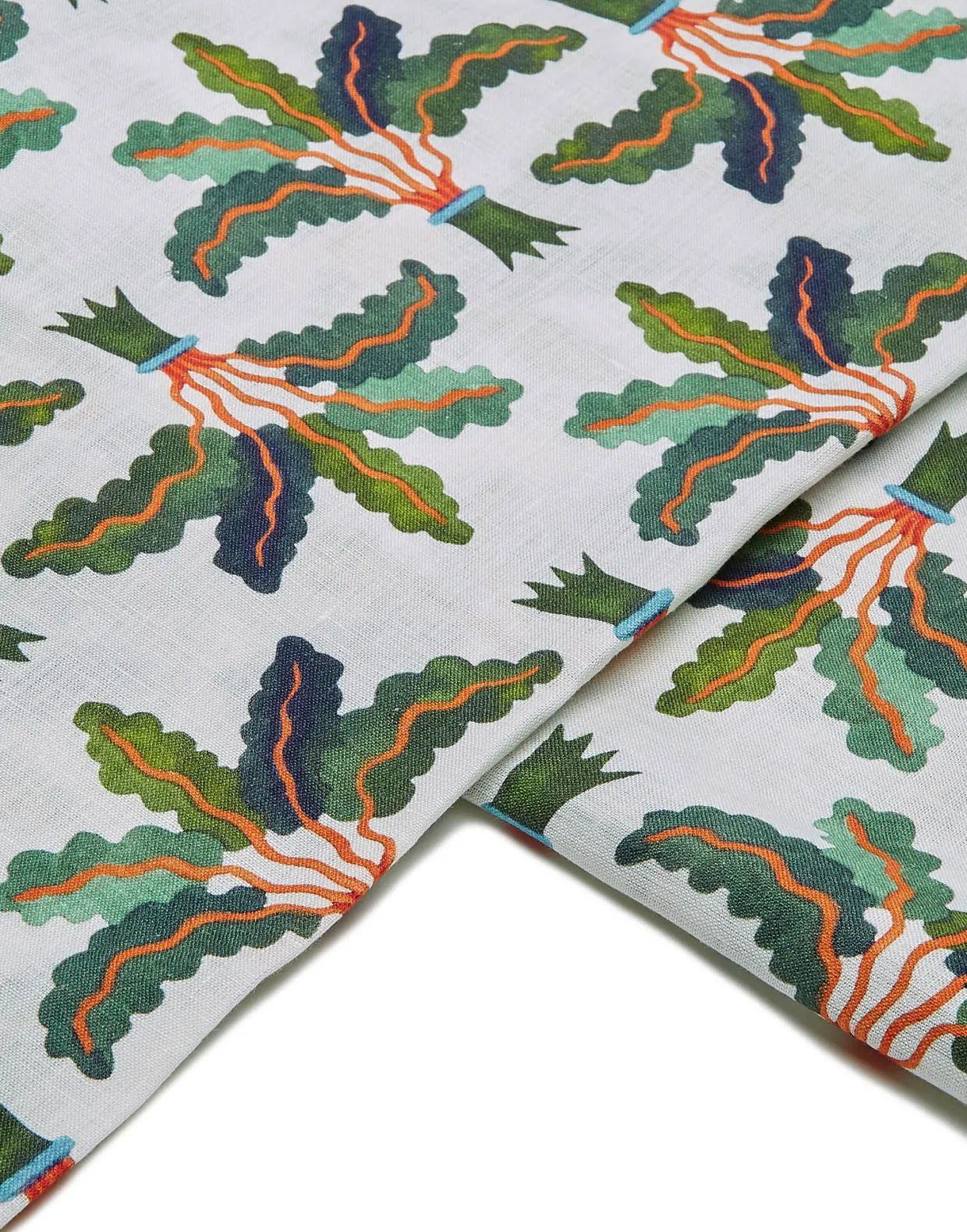 Large TableclothLinen Palms in Linen