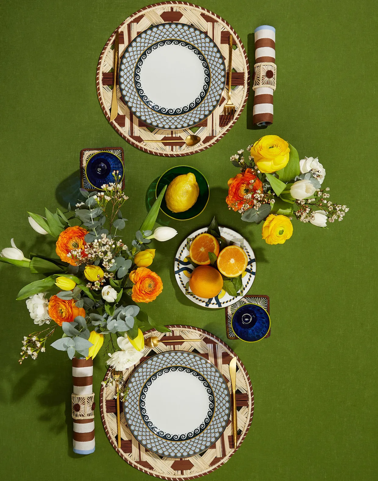 Large TableclothRainbow Bosco in Linen
