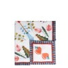 Large TableclothWhite Turning Tulips in Linen