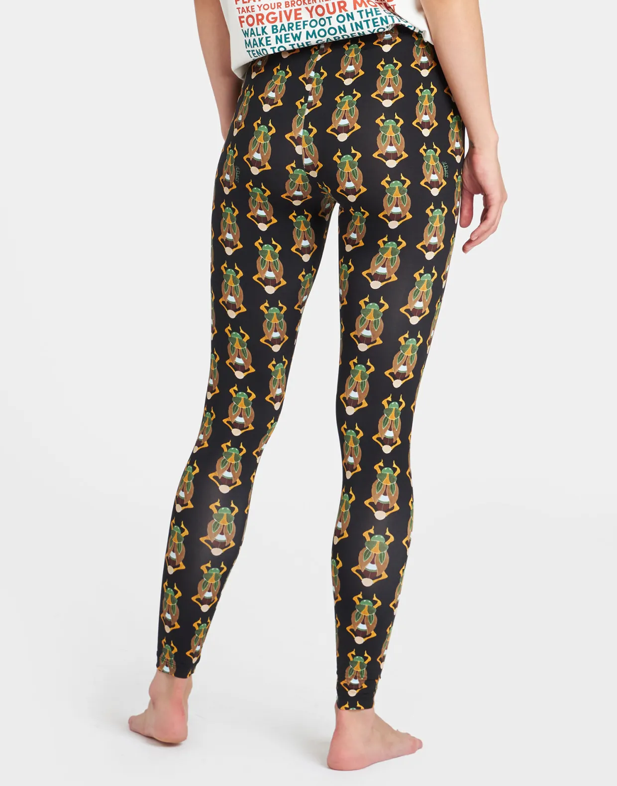 LeggingsScarab Black in Skinny Jersey