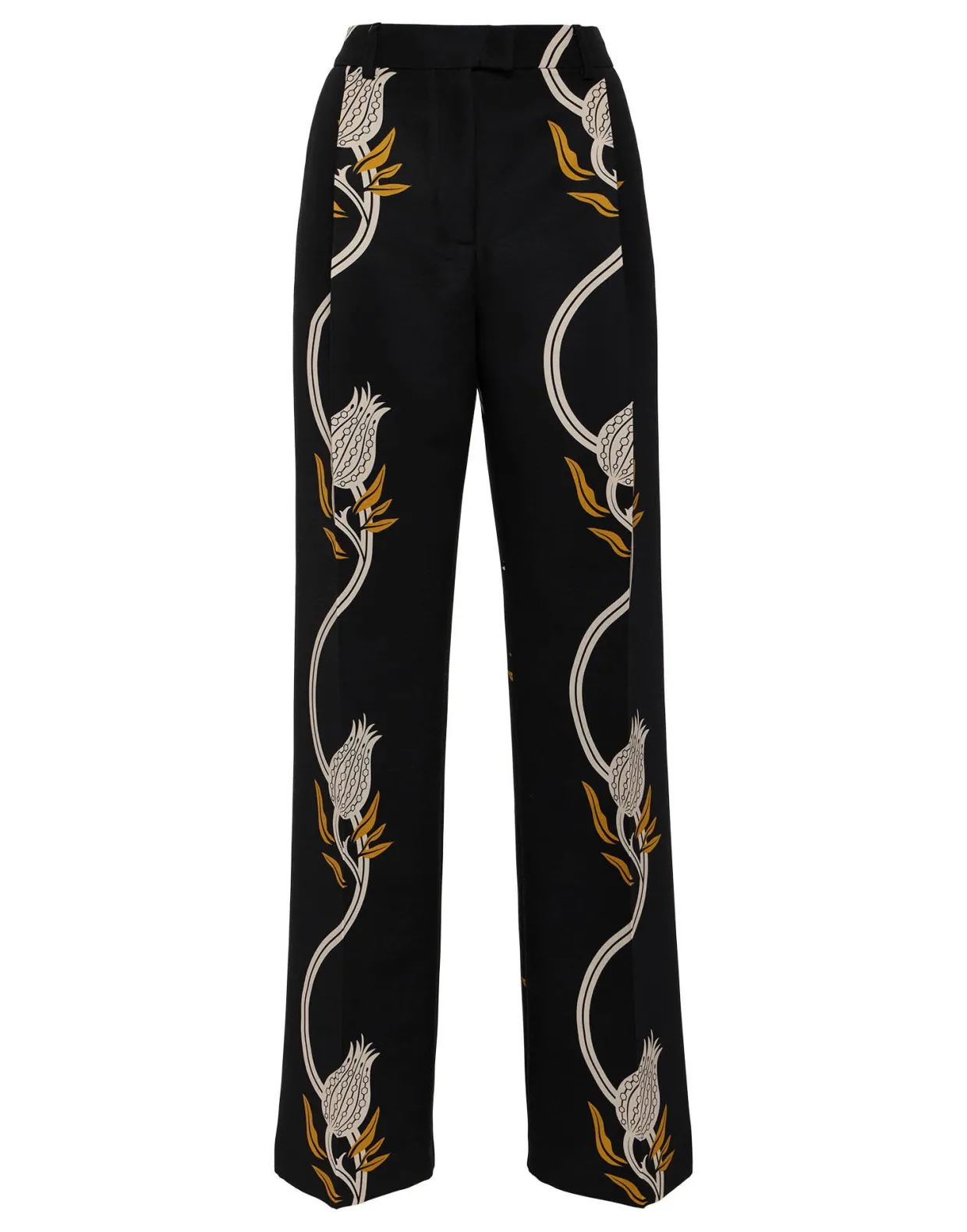 Let Loose PantsMelograno Black & White in Cady Wool