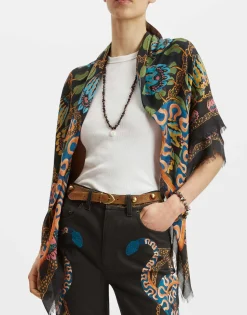 Light ScarfEve Black in Wool Modal