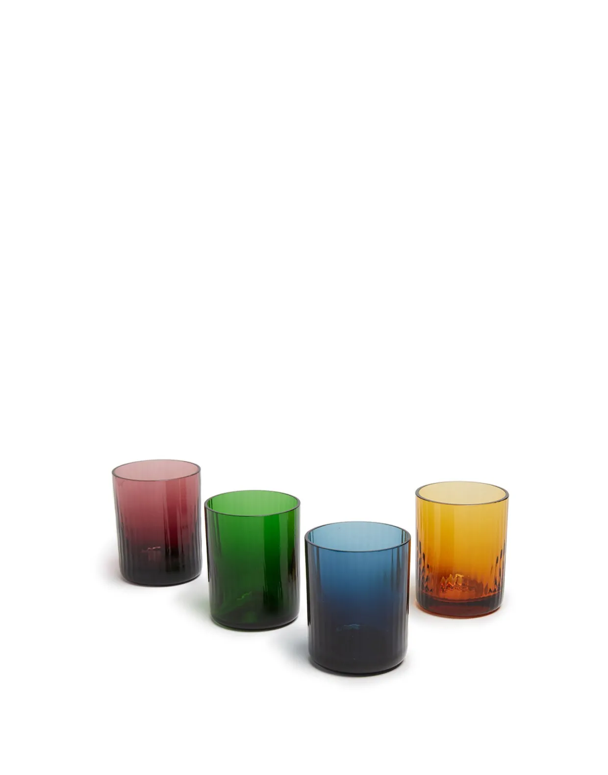 Liquor Glass Set of 4Misty Rainbow Mix in Glass