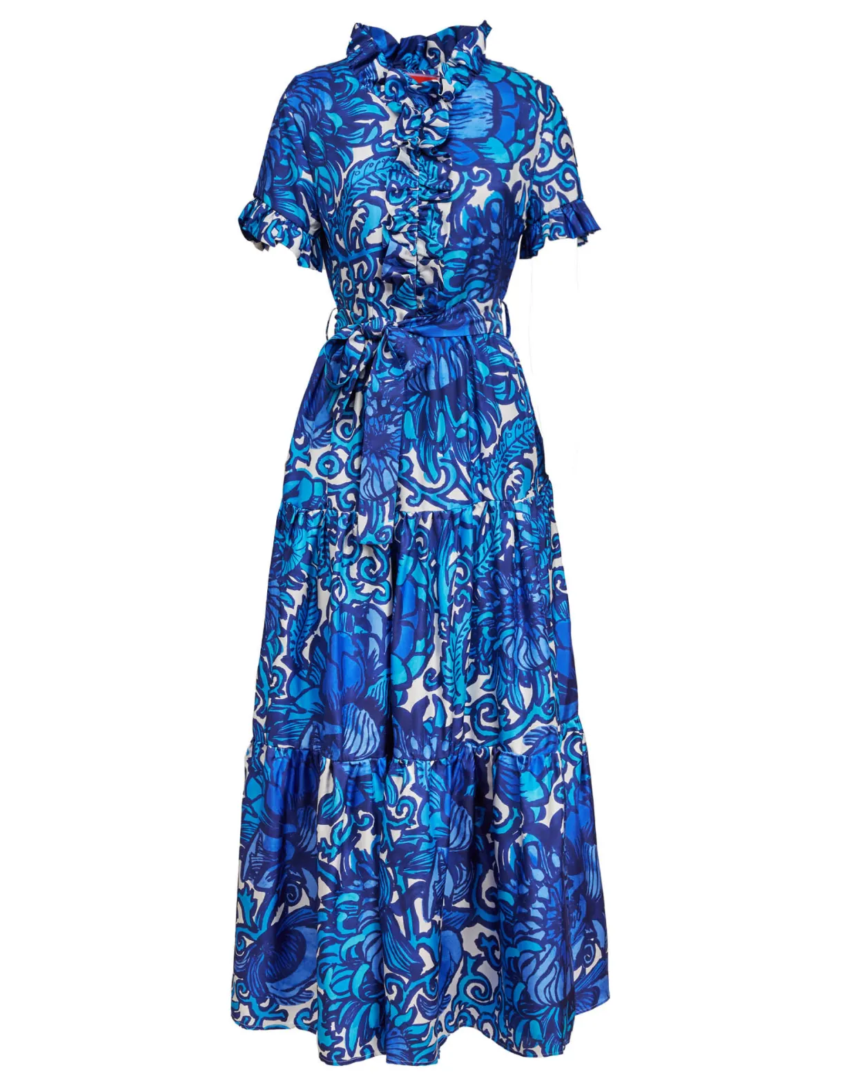 Long And Sassy DressAnemone in Twill Silk