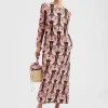 Long Sleeve Swing DressAli Rosa in Sable