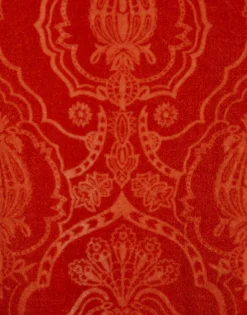 Long Sleeve Swing DressBanquet Orange in Devoré