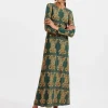 Long Sleeve Swing DressTiger Tiles in Sabl&eacute;