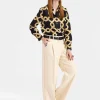 Loose PantsCreamy in Jacquard