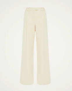 Loose PantsCreamy in Jacquard