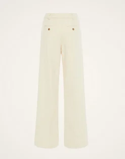 Loose PantsCreamy in Jacquard