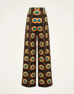 Loose PantsDaisychain Black in Compact Jersey