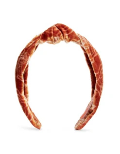 Love Knot HeadbandBanquet Orange in Devor&eacute;