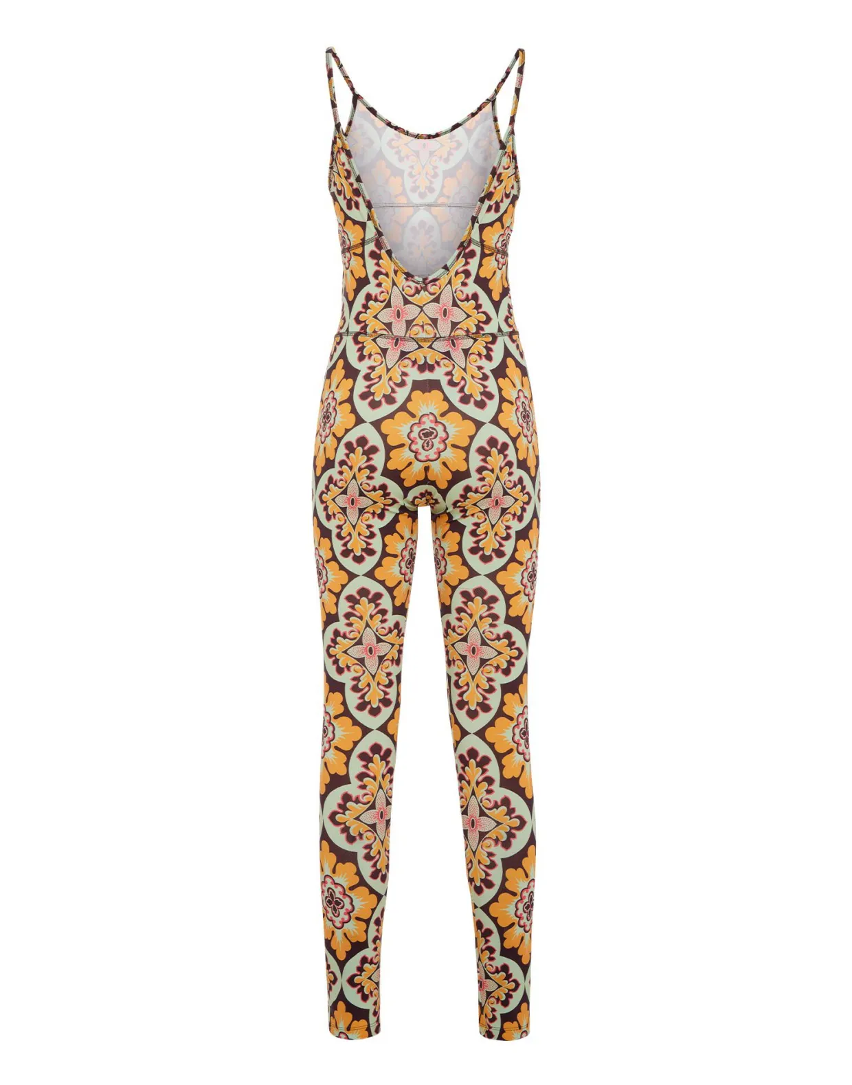 Magica CatsuitPalazzo Yellow in Jersey Stretch