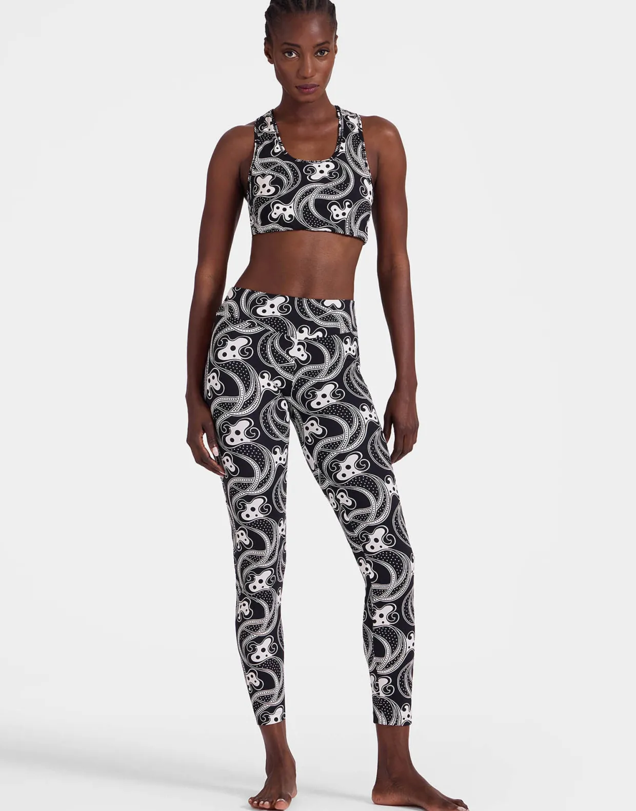 Magica LeggingsAperol Black & White in Jersey Stretch