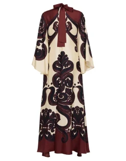 Magnifico DressCorsini Plac&eacute;e Cream in Silk Twill