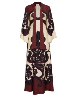Magnifico DressCorsini Plac&eacute;e Cream in Silk Twill