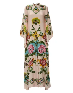 Magnifico DressFolk Flowers Azzurro Placée in Pebbled Sable