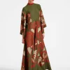 Magnifico DressKerylos Plac&eacute;e Dark Green in Silk Twill